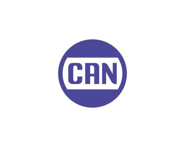 Logo tasarım vektör şablonu. CAN