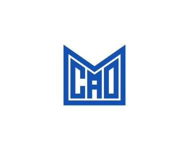 CAO Logo tasarım vektör şablonu. CAO