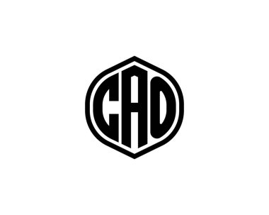 CAO Logo tasarım vektör şablonu. CAO
