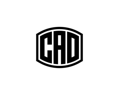 CAO Logo tasarım vektör şablonu. CAO