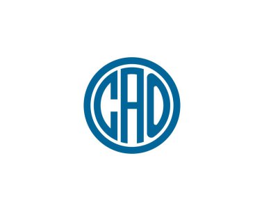 CAO Logo tasarım vektör şablonu. CAO