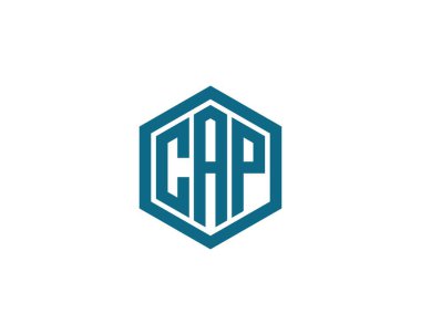 CAP logo tasarım vektör şablonu. CAP