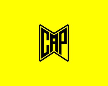 CAP logo tasarım vektör şablonu. CAP