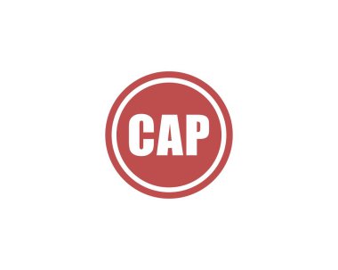 CAP logo tasarım vektör şablonu. CAP