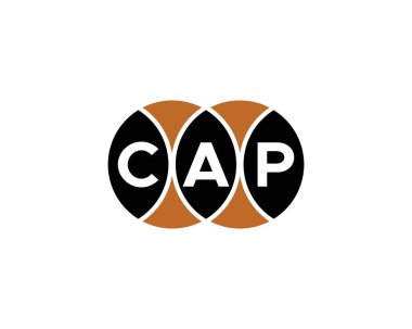 CAP logo tasarım vektör şablonu. CAP