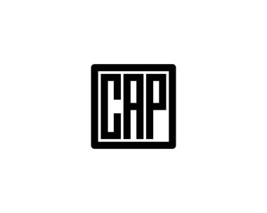 CAP logo tasarım vektör şablonu. CAP
