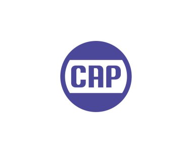 CAP logo tasarım vektör şablonu. CAP