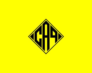 CAQ logo tasarım vektör şablonu. CAQ