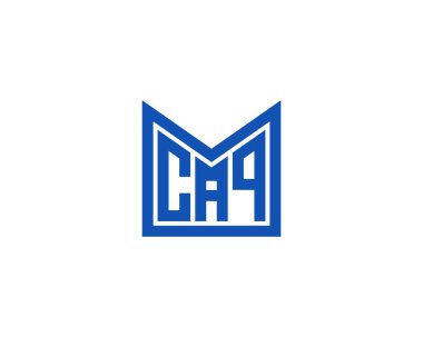 CAQ logo tasarım vektör şablonu. CAQ