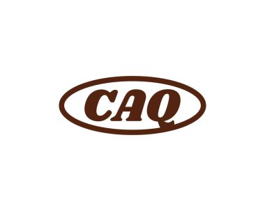 CAQ logo tasarım vektör şablonu. CAQ