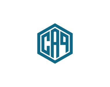 CAQ logo tasarım vektör şablonu. CAQ