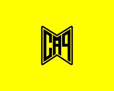CAQ logo tasarım vektör şablonu. CAQ
