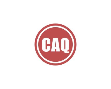 CAQ logo tasarım vektör şablonu. CAQ