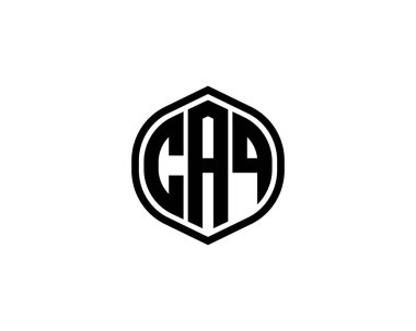 CAQ logo tasarım vektör şablonu. CAQ