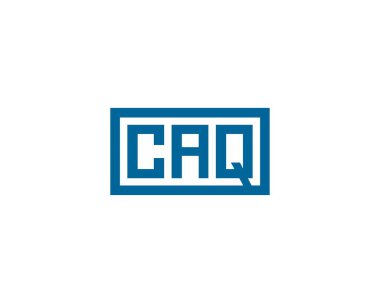 CAQ logo tasarım vektör şablonu. CAQ