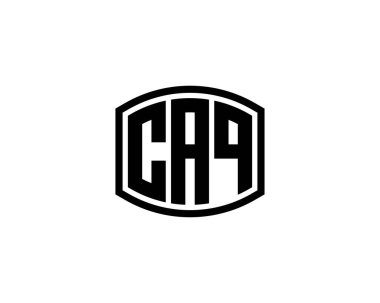 CAQ logo tasarım vektör şablonu. CAQ