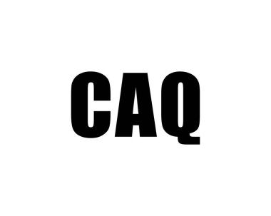 CAQ logo tasarım vektör şablonu. CAQ