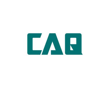CAQ logo tasarım vektör şablonu. CAQ