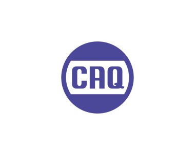 CAQ logo tasarım vektör şablonu. CAQ