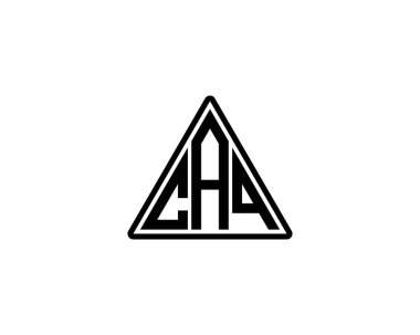 CAQ logo tasarım vektör şablonu. CAQ