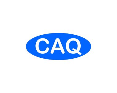 CAQ logo tasarım vektör şablonu. CAQ
