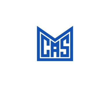 CAS logo tasarım vektör şablonu. CAS