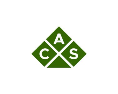 CAS logo tasarım vektör şablonu. CAS
