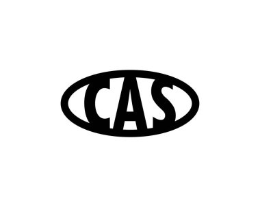 CAS logo tasarım vektör şablonu. CAS