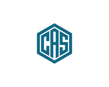 CAS logo tasarım vektör şablonu. CAS