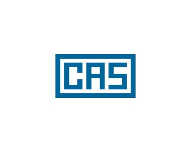 CAS logo tasarım vektör şablonu. CAS