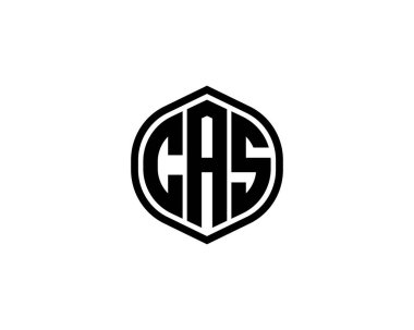 CAS logo tasarım vektör şablonu. CAS