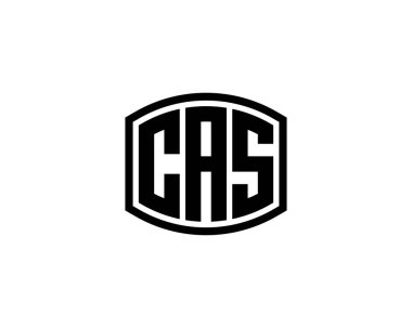 CAS logo tasarım vektör şablonu. CAS