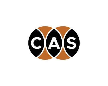 CAS logo tasarım vektör şablonu. CAS