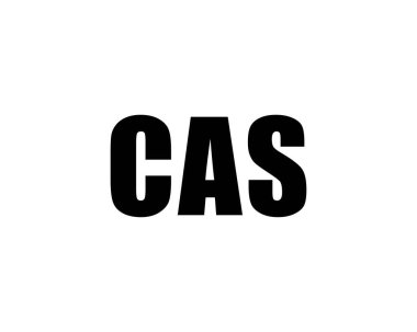 CAS logo tasarım vektör şablonu. CAS