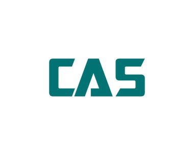 CAS logo tasarım vektör şablonu. CAS