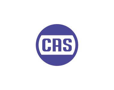 CAS logo tasarım vektör şablonu. CAS