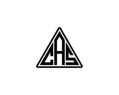CAS logo tasarım vektör şablonu. CAS