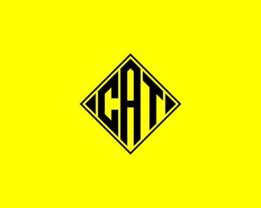 CAT logo tasarım vektör şablonu. CAT