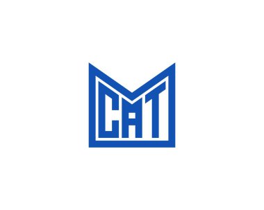 CAT logo tasarım vektör şablonu. CAT