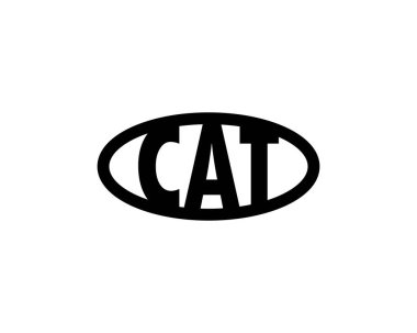 CAT logo tasarım vektör şablonu. CAT