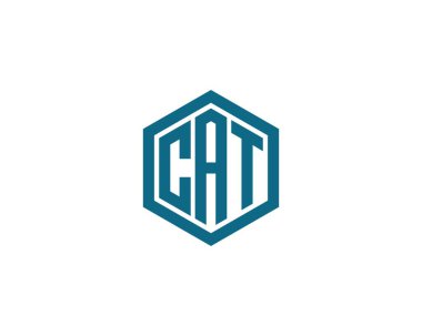 CAT logo tasarım vektör şablonu. CAT