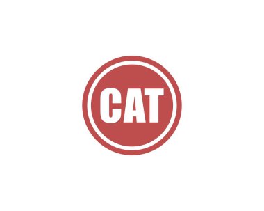 CAT logo tasarım vektör şablonu. CAT