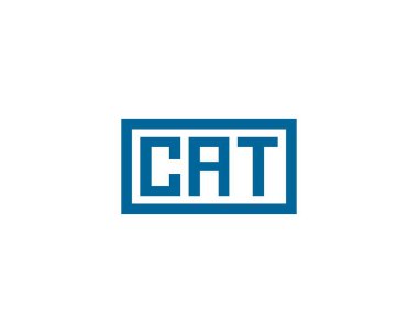 CAT logo tasarım vektör şablonu. CAT