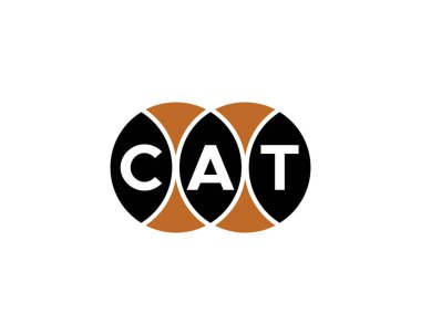 CAT logo tasarım vektör şablonu. CAT