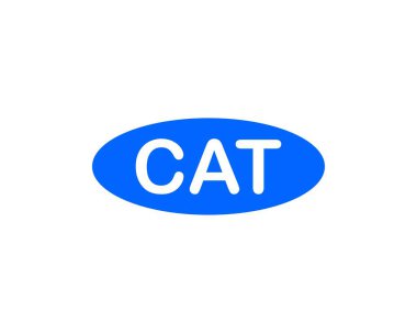 CAT logo tasarım vektör şablonu. CAT