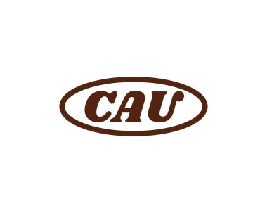 CAU logo tasarım vektör şablonu. CAU