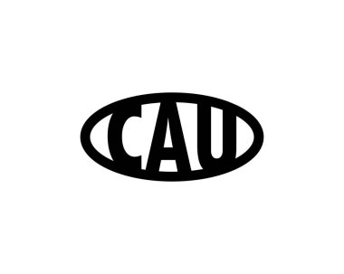 CAU logo tasarım vektör şablonu. CAU