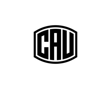 CAU logo tasarım vektör şablonu. CAU