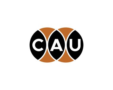 CAU logo tasarım vektör şablonu. CAU