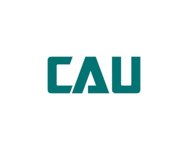 CAU logo tasarım vektör şablonu. CAU